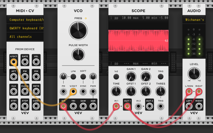VCO to Audio output