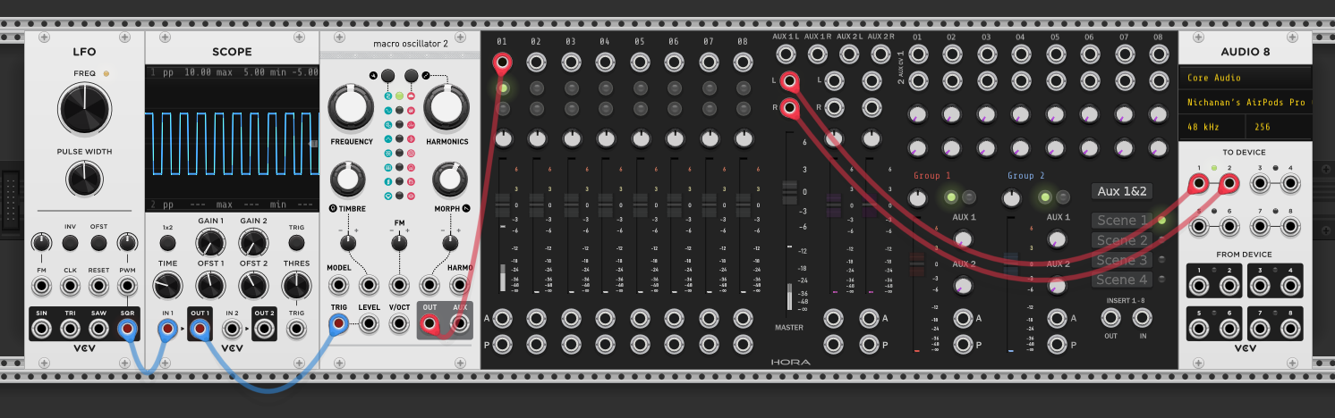 LFO triggering Macro Oscillator 2