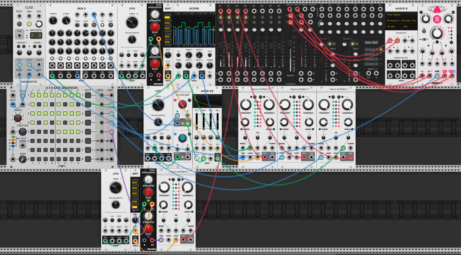 Self-playing bassline voice