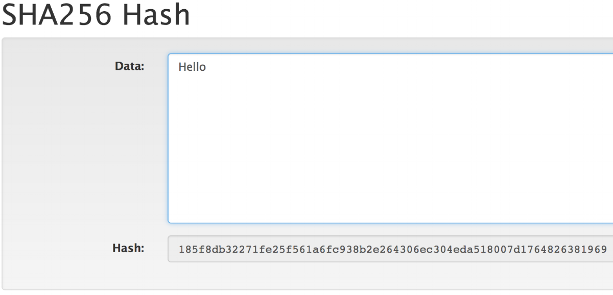  Same word with the H capitalized produces a completely different hash. 