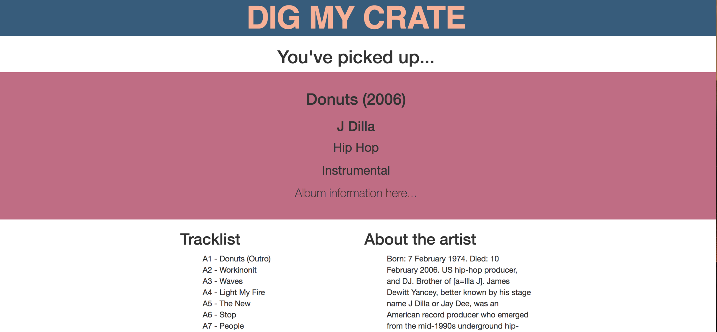  Here, the text originally contained hyperlinks and is thus improperly displayed e.g.  [a=Illa J] . 