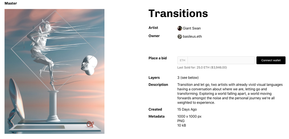  A Master NFT on sale on Async Art 