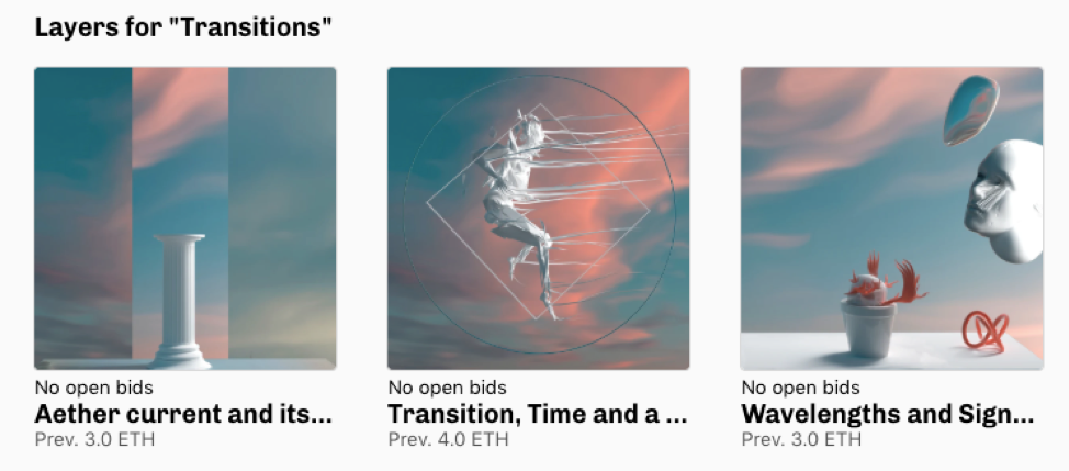  You can bid for Layers to be able to influence parts of the artwork 